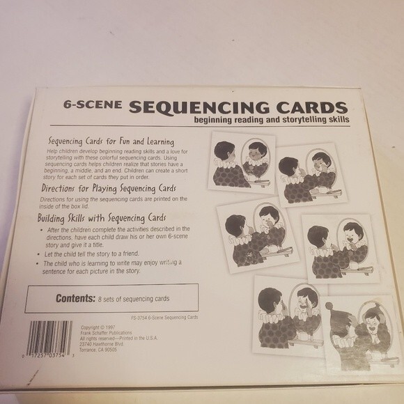 Vintage 6-Scene Sequencing Cards Frank Schaffer Reading & Storytelling Ages 3-6 - Picture 4 of 4